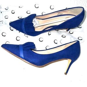 Journee Ruffle Heels Blue Size 9